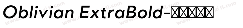 Oblivian ExtraBold字体转换